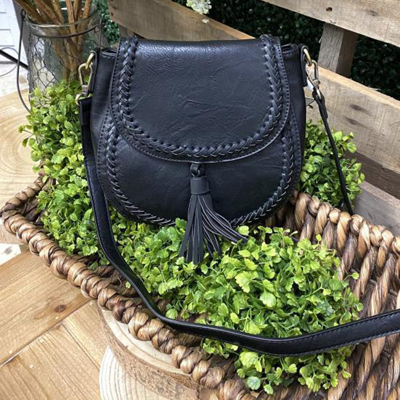 Vintage Saddle Tassel Bag