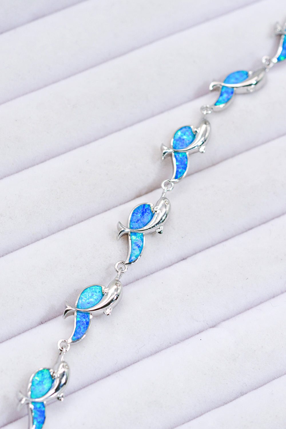 Opal Dolphin 925 Sterling Silver Bracelet