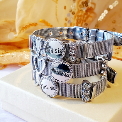 Titanium stainless Steel Sisters Bracelets