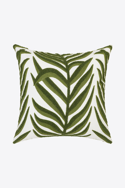 Embroidered Square Decorative Throw Pillow Case
