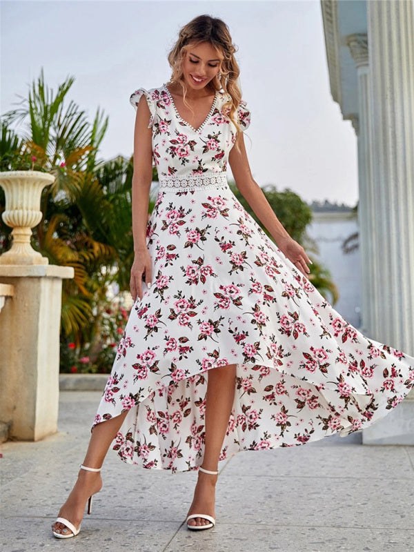 Grace Floral Print High-low Dress