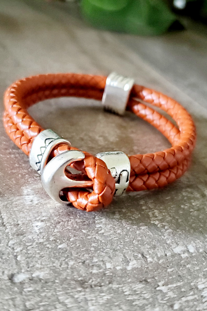 Brown Leather Rope  Bracelet